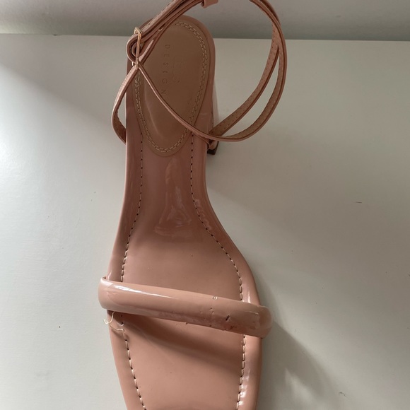 ASOS DESIGN Neva barely there heeled sandals in beige Size 10 - Picture 2 of 10
